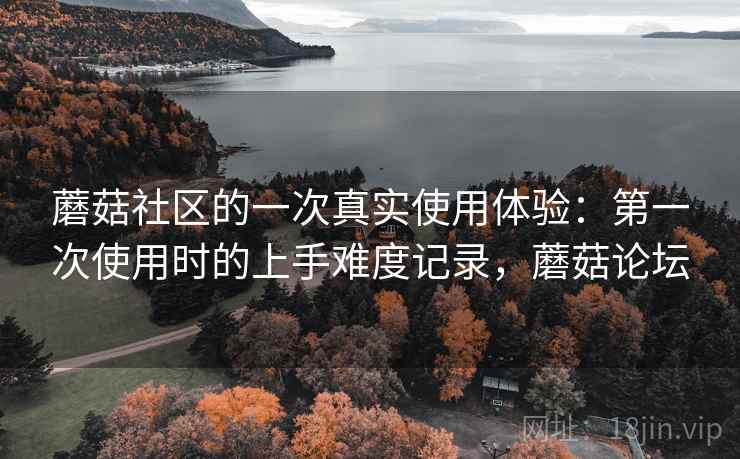 蘑菇社区的一次真实使用体验:第一次使用时的上手难度记录,蘑菇论坛