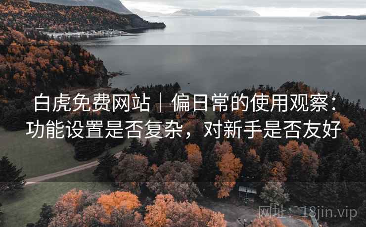 白虎免费网站|偏日常的使用观察:功能设置是否复杂,对新手是否友好