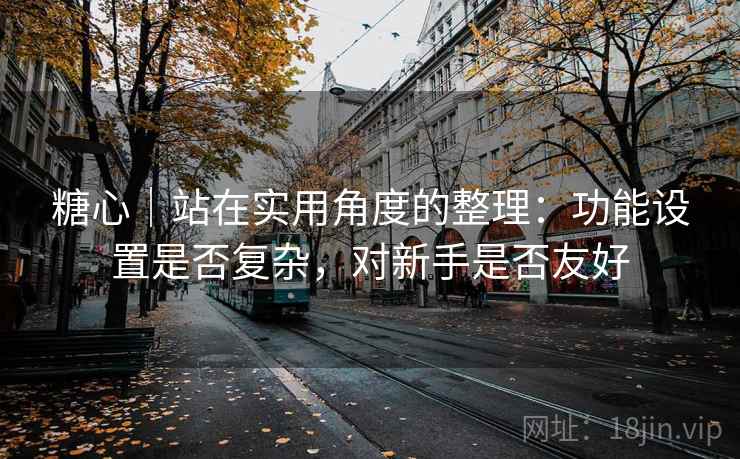 糖心|站在实用角度的整理:功能设置是否复杂,对新手是否友好