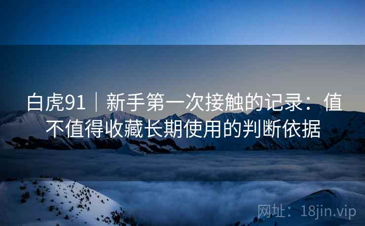 白虎91｜新手第一次接触的记录：值不值得收藏长期使用的判断依据
