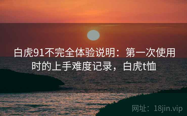 白虎91不完全体验说明:第一次使用时的上手难度记录,白虎t恤