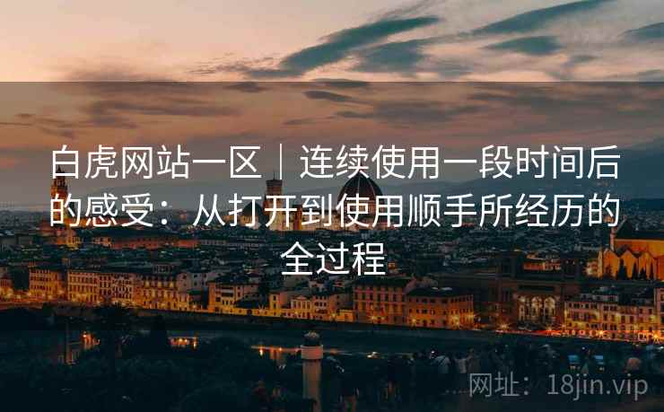 白虎网站一区｜连续使用一段时间后的感受：从打开到使用顺手所经历的全过程